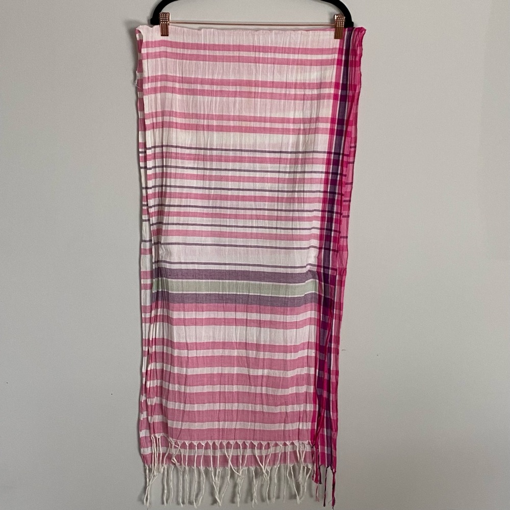 ☀️Coastal Vibes Cotton Summer Scarf - Pretty in pink